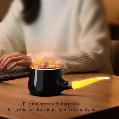 Difusor aromático eléctrico Haofy con anillos de humo y LED miniatura 5