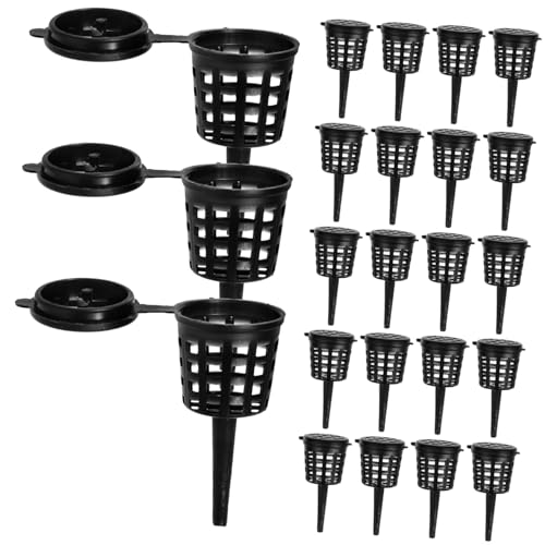 Toyvian 50pièces Paniers à Engrais Avec Couvercle Boîte à Engrais Portable Pour Bonsaï