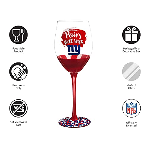 Team Sports America New York Giants, 17Oz Boxed Stemware #TOP2