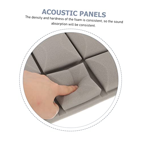 BESPORTBLE 4Pcs Paneles Acústicos de Espuma para Aislamiento Acústico Material Ignífugo para Estudios en Casa Oficinas y Teatros Cancelación de Ruido miniatura 7