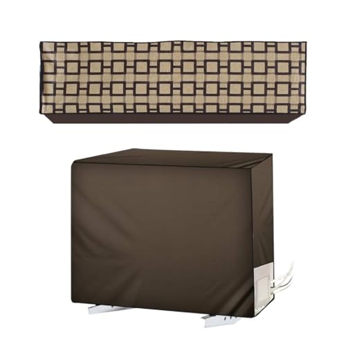 Image of Split AC Cover for 1.5 Ton Indoor & Outdoor Unit | Waterproof & Dustproof Protection | UV Resistant | Durable PVC Material | Weatherproof Outdoor Cover | Easy Installation