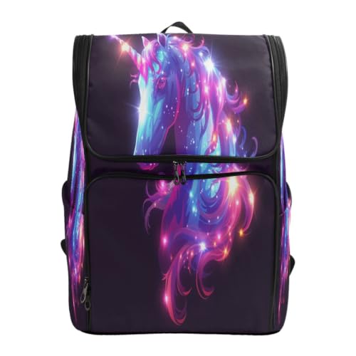 Sac à dos licorne pourpre grand volume idéal pour les élèves