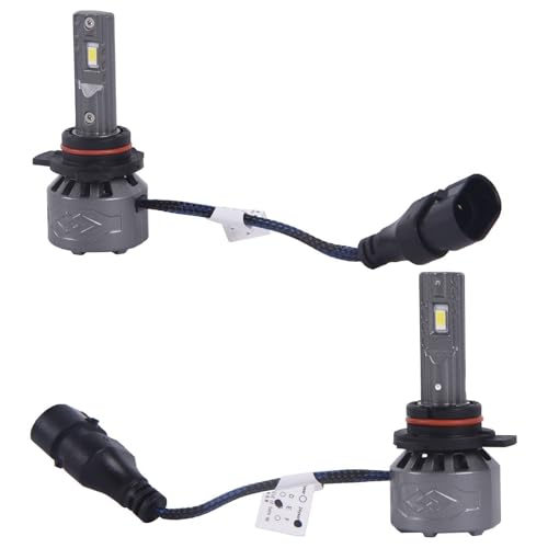 Brillo de 6000K en faros LED 9012 con 8000lm para conducción nocturna