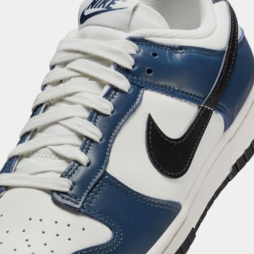 Dunk Low Womens Lifestyle Shoes (Armory Navy/Black/Sail) (HM6192-478, Black/Blue)2
