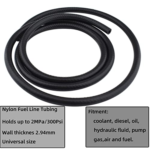 Fuel Line Kits, 2 Meter / 6-Foot Fuel Line + 2Pcs Gas Inline Fuel Filters With Magnet +10 Pcs Fuel Hose Clamps For Small Engines: Tractors, Mowing Machine, Snow Machine (Type 2, Hose 5/16" (Φ 8Mm)) #TOP6
