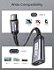 JSAUX USB C HDMI Adapter, 4K USB Type C Thunderbolt 3 auf HDMI Adapter Kompatibel mit iPhone 16 Pro/15, MacBook Pro/Air, Dell XPS 15, Samsung Galaxy Note 20/S20/S10/S9, Huawei P40, Surface Pro 7-Grau
