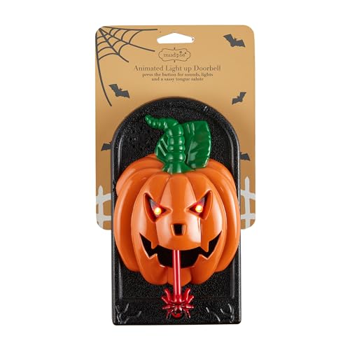 Mud Pie Pumpkin Lightup Doorbell Set