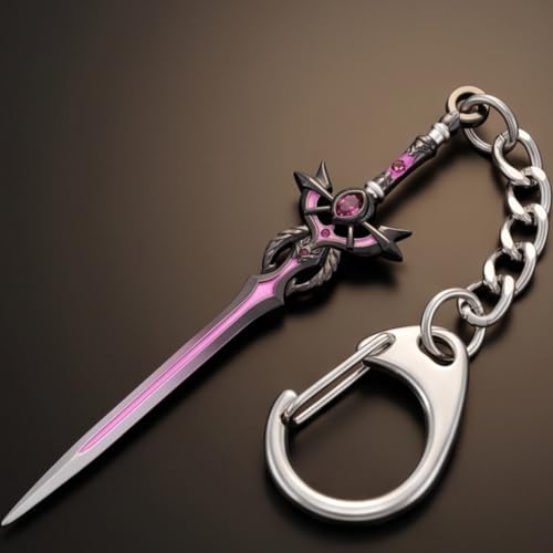 Image of NIGHTSHADE - Genshin Impact Anime Keychain | Game Xiao Cosplay Alloy Weapon Keychain for Men & Boy