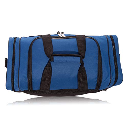 Blank Duffle Bag Duffel Bag in Black and Royal Gym Bag Luggage Bags Bags