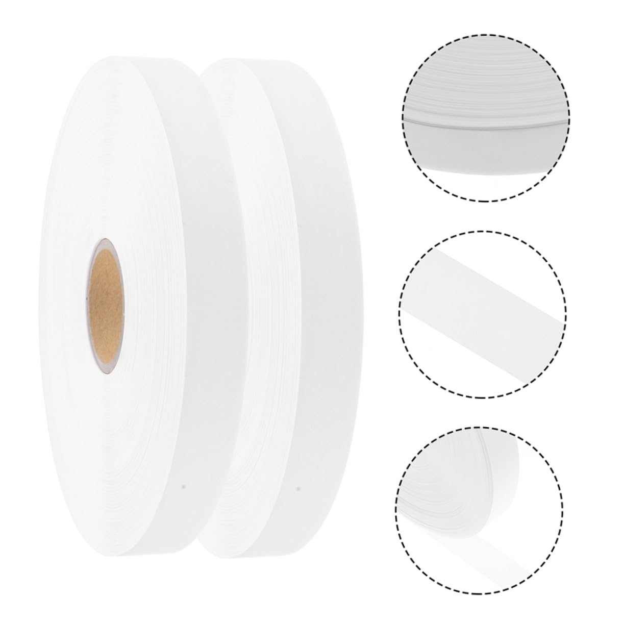 Etiqueta de Lavado de Nailon en Blanco para Ropa, 2 Rollos