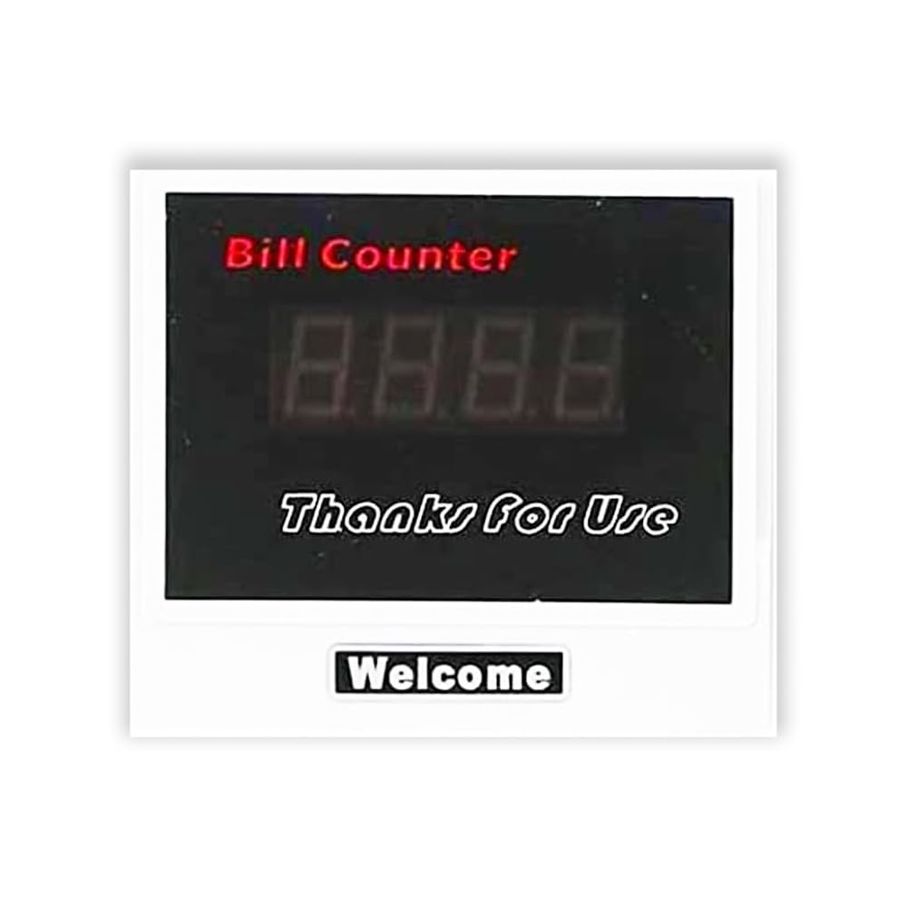 Contador de billetes profesional con detector de billetes falsos y doble pantalla LED