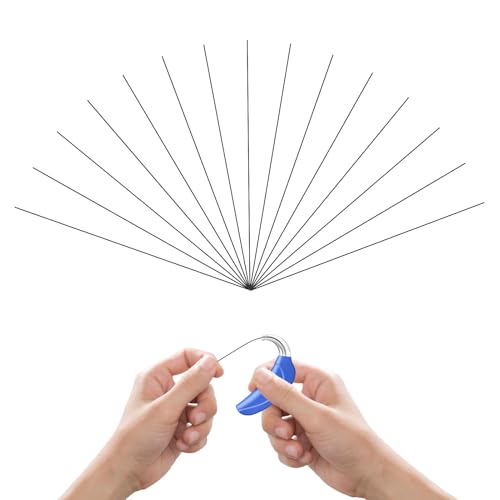 Hearing Aid Cleaning Wire NHS 15PCS Hearing Aid Tubes NHS Tube Cleaners Wires Cleaning Kits Accessories for Users