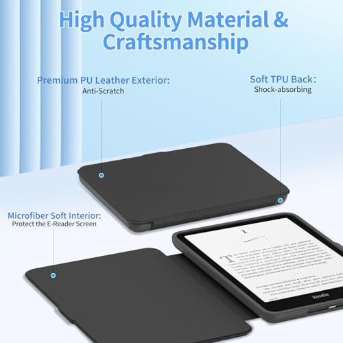 Image of Sanyetral Protective Case with Auto Wake /Sleep Function, Incompatible with TCL Remarkable Nokia -Black