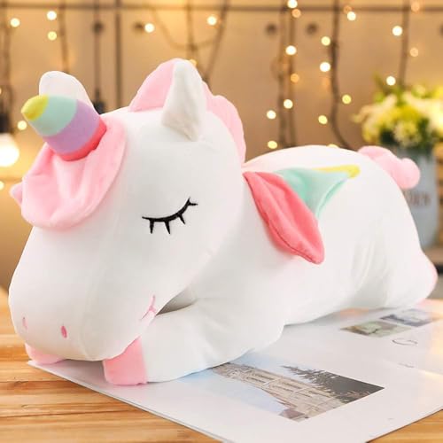 Image of Tickles Unicorn Soft Stuffed Plush Animal Toy for Kids Boys & Girls Birthday Gifts (Color: White Size: 80 cm)