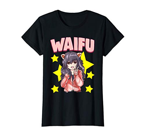 Mujer Waifu Anime Girl Japanese Cute Manga Kawaii Senpai Camiseta