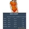 CLOZOZ-Womens-Scoop-Neck-Basic-T-Shirts-Leotard-Bodysuits CLOZOZ Women's Scoop Neck Basic T Shirts Leotard Bodysuits (meshorange, Medium)