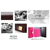 GALAXY S5 ACTIVE SC-02G docomo 対応 本革 手帳型 レザー フリップケース MUSA ムーサ (ギャラクシーs5 active sc-02g　ドコモ)Samsung サムスン スマホ カバー スマホケース 携帯カバー microusb ケーブル 充電器 対応 ケース (ホットピンク)