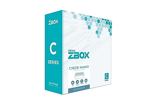 ZOTAC ZBOX CI629 i3-1315U Nano Barebone, ZBOX-CI629NANO-BE, Black