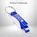Keychain Bottle Opener - bartender bottle opener - Best Aluminum Bottle/Can Opener - Compact, Versatile & Durable - Vibrant Colors - Premium Keyring Bottle Opener - Ergonomic Design Silver