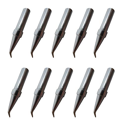 Image of ETX Bent Conical Round All-round 0.2mm for WESD50 WES50 WESD51 WES51 PES50 LR20 PES51 LR21 WE1010NA (WE1010EU) WE1010 ACE Brand Solder Iron Handle Tips Great for Drag Soldering (10)
