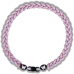 Collar de béisbol prémium de 18 pulgadas con cuerda trenzada de nailon con diseño Tornado