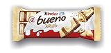 barritas kinder  KINDER Bueno white chocolate blanco pack 3 unidades 117 gr
