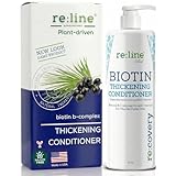 Biotin Hair Growth Conditioner for Hair Loss Natural Thickening Volume Conditioner for Fine Hair Volumizing Deep Treatment for Thinning Color Treated Hair Sulfate Free with Castor Oil for Woman & Men