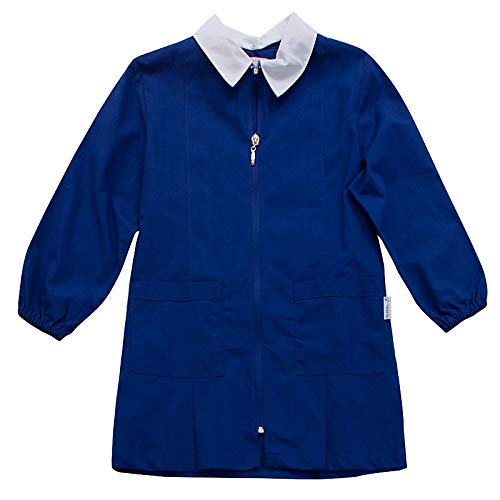 COLORE BLUETTE - COME FOTO siggi Grembiule Scuola Maschio Colore Bluette con Lampo (7A-122CM)