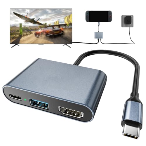 Switch 2 Dock Portable USB C Docking Station with 4K@60Hz~120Hz HDR/PD Max100W/USB Port Aluminum Alloy Travel TV Dock for Switch/Steam Deck/ROG Xbox Ally X/Legion Go 1/2/S