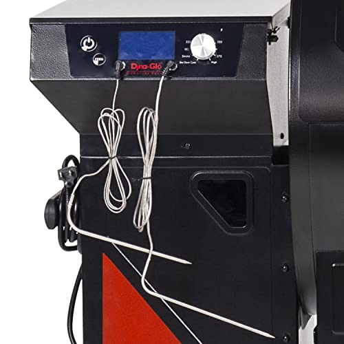 Dyna-Glo Dgss700Bpw-D-Kit Signature Series 697 Total Sq. In. Wood Grill Pellet Grill & Smoker With Cabinet, Black/Red #TOP5