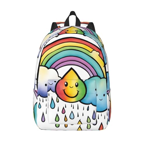 Mochila de mano Rainbow Clouds Raindrop 1 ideal para senderismo y escapadas