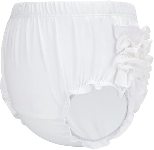 Miniatura 3 de Century Star Baby Bloomers - Funda para pañales con volantes para niñas y recién nacidos, pantalones cortos de algodón