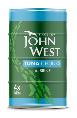 John West Tuna Chunks in Brine - 145g (Pack of 4)
