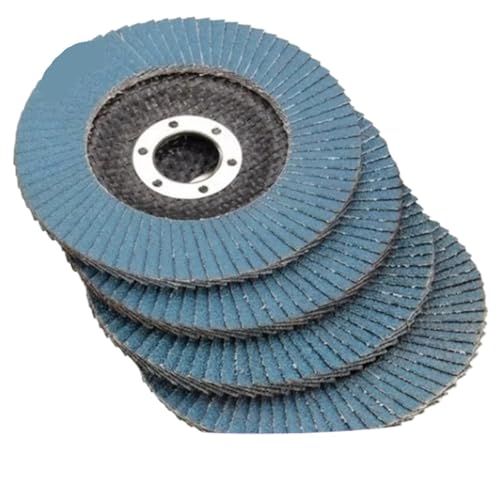 discos de láminas Disco de lijado for amoladora angular 125mm y 5 ', herramienta abrasiva madera plástico Metal, aleta muelas grano 40/60/80/120