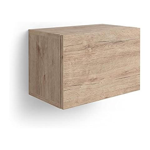 MOBILI FIVER, Estante de Pared en Forma de Cubo con Puerta Iacopo, Aglomerado y Melamina Cover