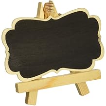 FASHIONCRAFT Natural Wood Easel and Blackboard Placecard Holder 15