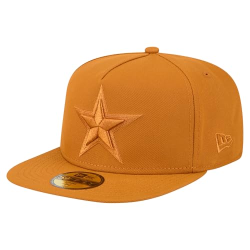 New Era Men's Brown Dallas Cowboys Color Pack A-Frame 59FIFTY Fitted Hat