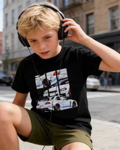 Image of OLMRJKD Boys 2 Piece Outfits Short Sleeve Colorblock T-shirt and Shorts Summer Casual Clothes for 6-12 Years