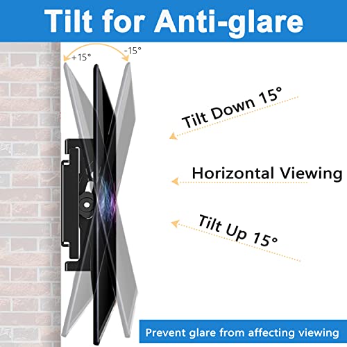 Tetvik Tv Wall Mount Most 42-85 Inch Led Lcd Oled Plasma Flat Curved Screen Tilt Wall Mount Bracket, Vesa Up To 750X500Mm And 220 Lbs Loading Fits 16", 18", 24" Studs Heavy Duty Wall Mount Tv Bracket #TOP2