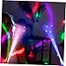 Abaodam 24pcs Fiber Optic Wands Glow Sticks for Halloween Parties Stage Performances and Decorations Flexible Light up Fiber Lights Led Beads