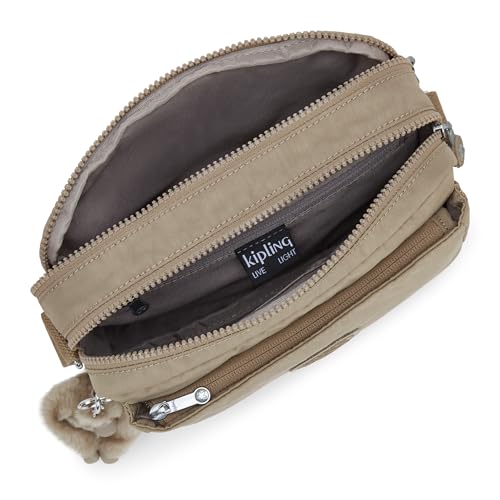 Image of Kipling Women's Abanu Medium Crossbody Bag, Lightweight, Adjustable Nylon Waist Pack with Multi-Compartment Zip Pockets