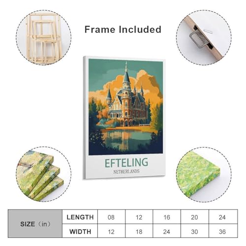Affiche Efteling Pays-Bas pour décorer un salon moderne