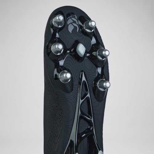 Canterbury Mixed Stamped Grndbrk Pro Boots, Black Silver Metallic, 9.54