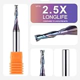 SpeTool Frez do rowków spiralnych 8 mm Upcut 4 mm średnica cięcia 20 mm długość cięcia CNC frez spiralny do frezarki górnowrzecionowej z powłoką TAC frez do rowków 2 flety VHM frez trzpieniowy do