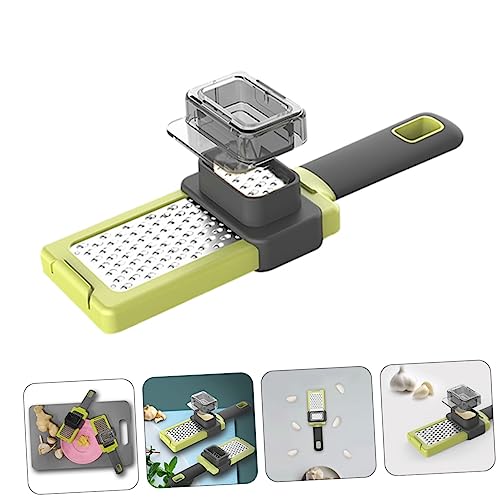 Cabilock 2pcs Cortadora manual de vegetales y mincer de ajo miniatura 3