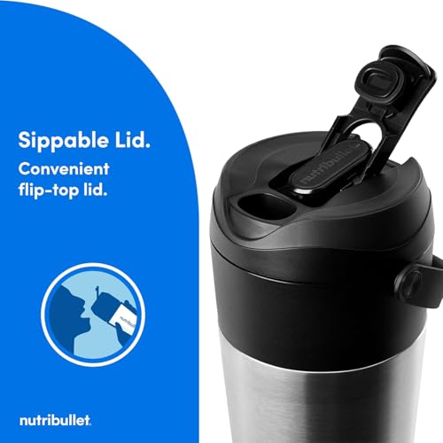 nutribullet Flip Insulated Portable Blender Brushed Stainless by NutriBullet - Image 6