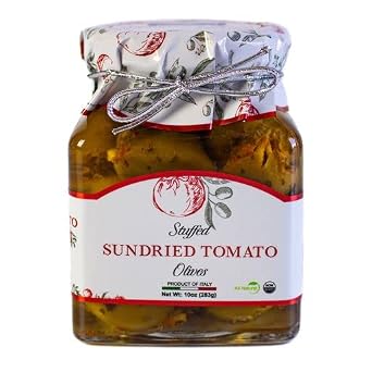 Giusto Sapore Olives Stuffed with Sundried Tomato 10oz