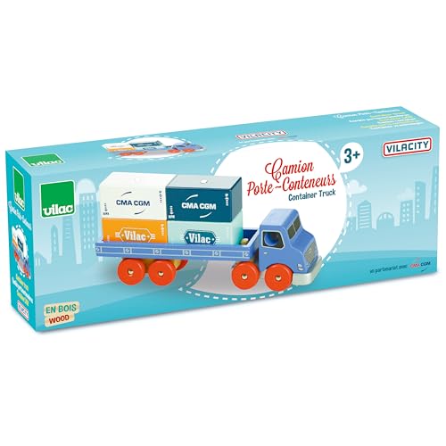 2358 – Camion – Giocattolo in legno con punta magnetica, Modelli/Colori Assortiti, 1 Pezzo - Lego - Immagine 4