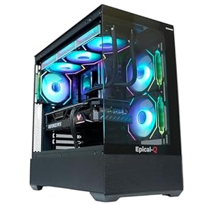 Epical-Q Ordenador sobremesa Gaming Tinter AMD Ryzen 9800X3D, 32GB, 2TB SSD NVME, RTX 4070Ti Super + Windows 11 Pro