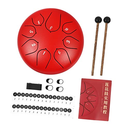 Toyvian 1 Set Ethereal Drum Tone Percussion Instrument Durable for Meditation Music Education Non Slip Base Resistant Design